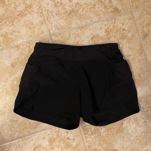 Athleta girl lined shorts black sizeM (8-10)